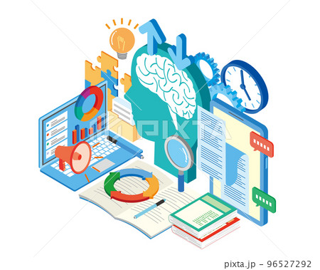 インプットアウトプットのイメージイラスト インプットアウトプットのイメージイラスト 96527292