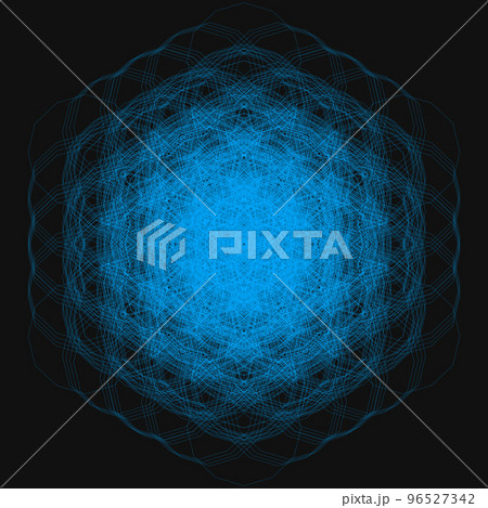 幾何学模様 フラクタル 神聖幾何学 カラフルアイコン プロフィール画像 96527342