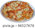 ピザ　トマト　マルゲリータ　食べ物　料理　透明背景素材 96527678