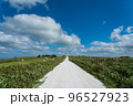 宗谷丘陵 白い貝殻の道（北海道） 96527923