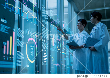 デジタル医療の世界とバーチャル空間 デジタル医療の世界とバーチャル空間 96531344