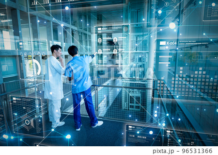 医療の現場で働く男性スタッフ 医療の現場で働く男性スタッフ 96531366