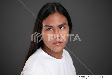 Portrait headshot of native american Portrait headshot of native american 96531629