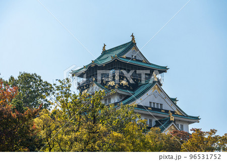 【紅葉】秋の大阪城公園【大阪城天守閣】 【紅葉】秋の大阪城公園【大阪城天守閣】 96531752