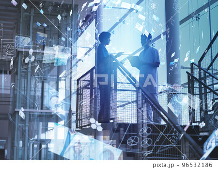 医療の現場のデジタル化/DX 働く医師 医療の現場のデジタル化/DX 働く医師 96532186