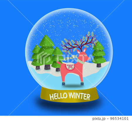Christmas snow ball. 96534101