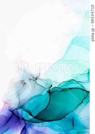 Marble ink abstract art from exquisite original painting for abstract background Marble ink abstract art from exquisite original painting for abstract background 96534710
