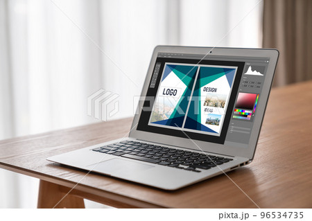 Graphic designer software for modern design of web page and commercial ads Graphic designer software for modern design of web page and commercial ads 96534735