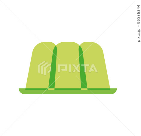 Isolated green jelly candy sheer flat icon Vectorのイラスト素材 [96536344] - PIXTA