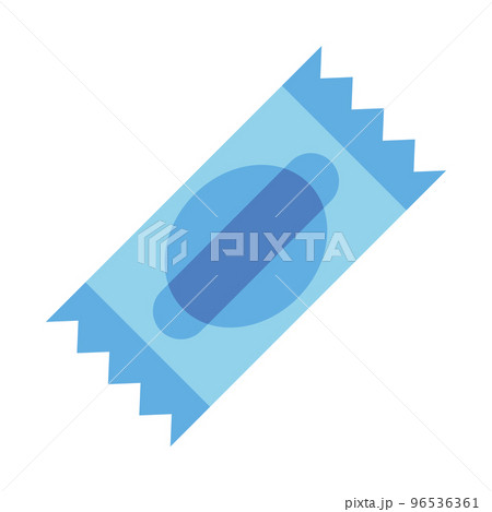 Isolated blue candy sheer flat icon Vectorのイラスト素材 [96536361] - PIXTA