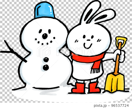 雪人和白兔 雪人和白兔 96537724