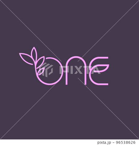 modern number 1 first one logo design template illustration 96538626