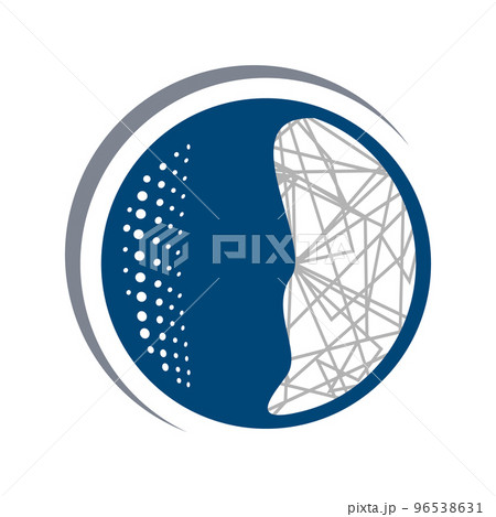 medical surgery orthopedic skull implant logo design vector illustration 96538631