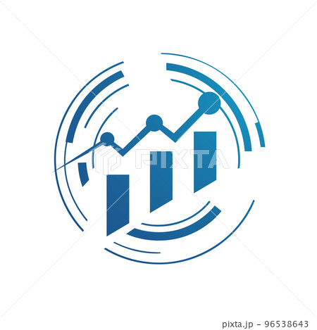 economic tech sale graph search engine optimization seo logo vector icon logotype 96538643