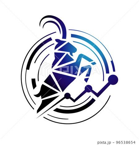 tech sign of standing goat antelope deer bucks logo design vector illustration tech sign of standing goat antelope deer bucks logo design vector illustration 96538654