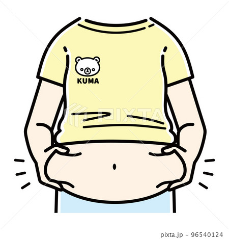 太ったお腹 96540124