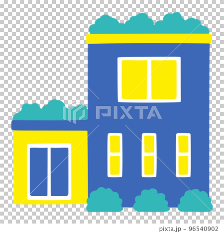 手描き 屋上緑化の家 手描き 屋上緑化の家 96540902