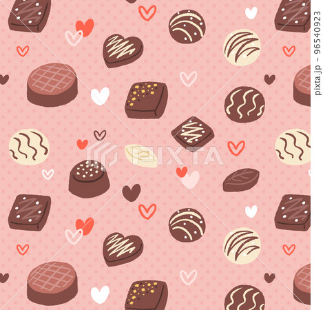 チョコレートの柄のイラスト チョコレートの柄のイラスト 96540923