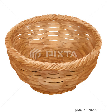 水彩で描いたバスケットのイラスト 96540969