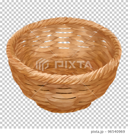 水彩で描いたバスケットのイラスト 96540969