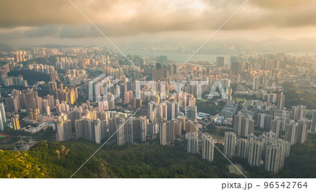16 Nov 2022 The Kowloon view from Lion rock mountain, HK 16 Nov 2022 The Kowloon view from Lion rock mountain, HK 96542764