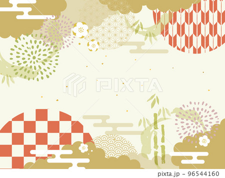 日本らしい和風背景のイラスト素材 [96544160] - PIXTA