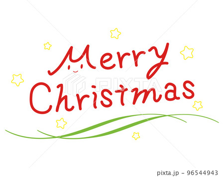 動作品 メリークリスマス サイン Merry Christmas とても可愛いい メリークリスマス Merry Christmas のかわいいロゴデザイン