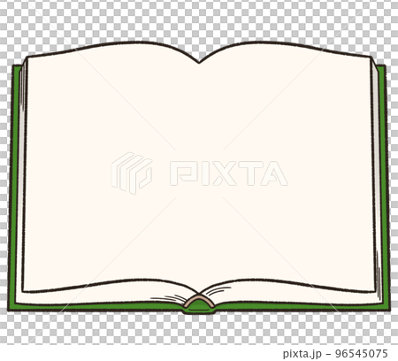 開いた本のイラスト 開いた本のイラスト 96545075