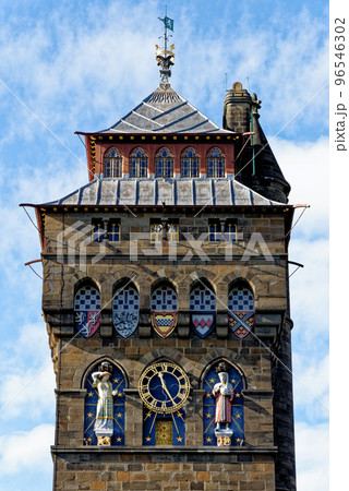 Marquis of Bute Clock Tower - Cardiff Castle Wales Marquis of Bute Clock Tower - Cardiff Castle Wales 96546302