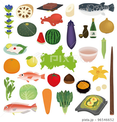 山口県の特産品のイラスト 山口県の特産品のイラスト 96546652