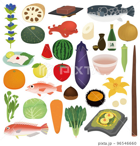 山口県の特産品のイラスト 96546660