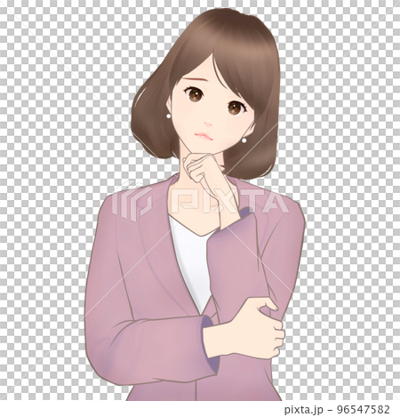 女性插畫素材 女性插畫素材 96547582