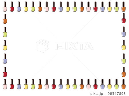 ネイルポリッシュの飾り枠 96547893