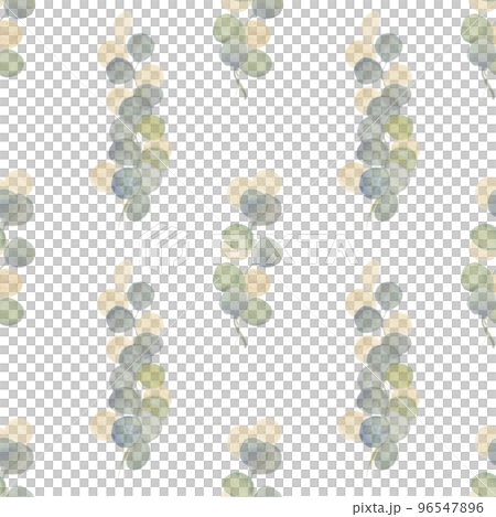 Seamless watercolor floral pattern - a composition of golden and green leaves and branches of eucalyptus. Perfect for wrappers, wallpapers, postcards, greeting cards, wedding invitations Seamless watercolor floral pattern - a composition of golden and green leaves and branches of eucalyptus. Perfect for wrappers, wallpapers, postcards, greeting cards, wedding invitations 96547896