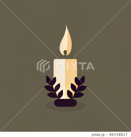 Flat Christmas Candle cartoon wallpaper. Modern flat design in winter. Minimalist winter wallpapers Flat Christmas Candle cartoon wallpaper. Modern flat design in winter. Minimalist winter wallpapers 96548817