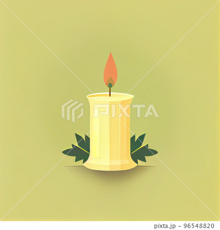 Flat Christmas Candle cartoon wallpaper. Modern flat design in winter. Minimalist winter wallpapers Flat Christmas Candle cartoon wallpaper. Modern flat design in winter. Minimalist winter wallpapers 96548820