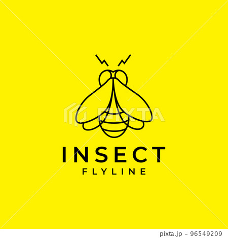 insect bee honey line modern minimal logo design vector 96549209