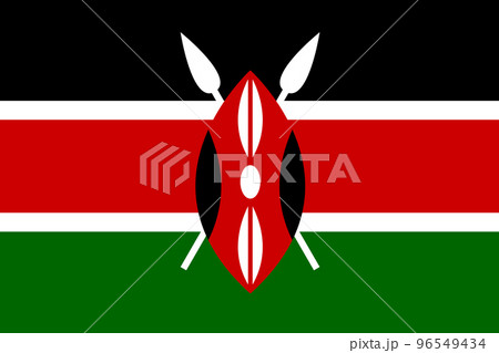 ケニア　国旗 96549434