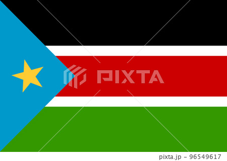 南スーダン 国旗 南スーダン 国旗 96549617