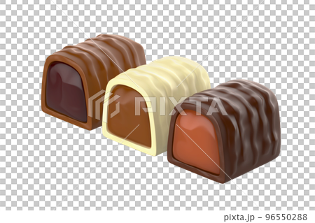 White, dark and milk chocolate bonbons 96550288