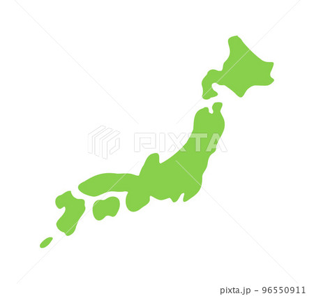 デフォルメした日本地図 デフォルメした日本地図 96550911