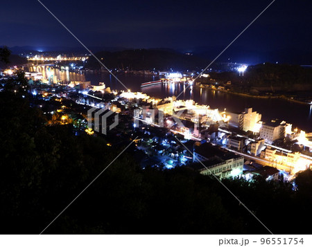 広島県 尾道の夜景(尾道大橋と尾道水道)10月 広島県 尾道の夜景(尾道大橋と尾道水道)10月 96551754