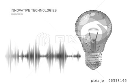 Voice assistant smart home control. Internet of things icon innovation technology concept. Wireless network soundwave smartphone IOT ICT. Artificial intelligence automation AI vector illustration 96553146