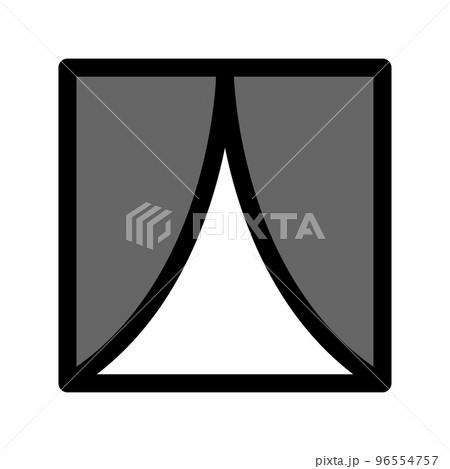 Illustration Vector graphic of curtain icon 96554757