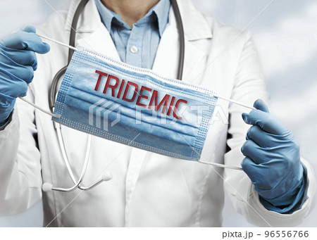 tridemic text on face mask in doctors hands in public space or hospital background. Impersonal no face. Medical banner. Copy space. Book appointment or checkup time reminder. Doctors advice tridemic text on face mask in doctors hands in public space or hospital background. Impersonal no face. Medical banner. Copy space. Book appointment or checkup time reminder. Doctors advice 96556766