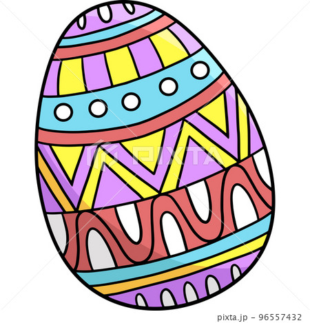 Easter Egg Cartoon Colored Clipart Illustration Easter Egg Cartoon Colored Clipart Illustration 96557432