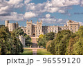 Windsor castle with public park a royal residence at Windsor in the English county of Berkshire. 96559120