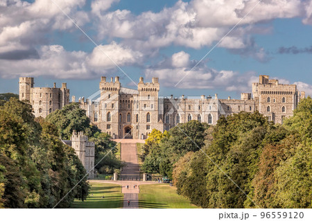 Windsor castle with public park a royal residence at Windsor in the English county of Berkshire. 96559120