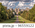 Windsor castle with public park a royal residence at Windsor in the English county of Berkshire. 96559122
