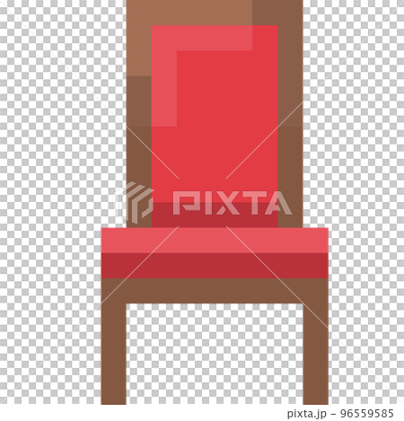 Pixel illustration of a simple chair 96559585